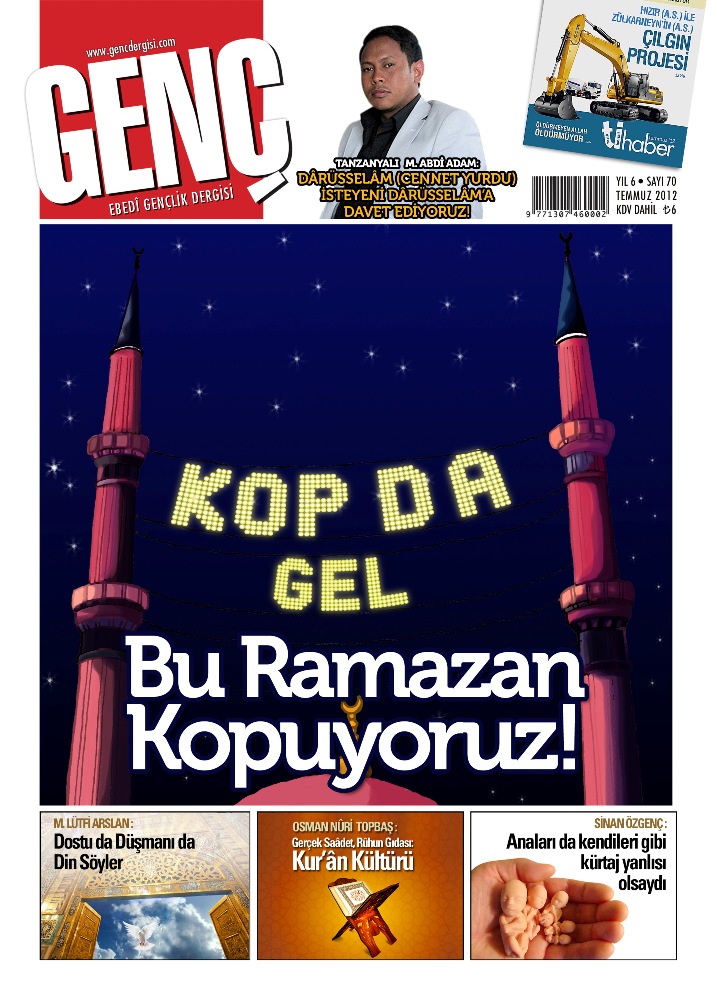 Genç Dergi 70. sayı kapağı — Temmuz 2012