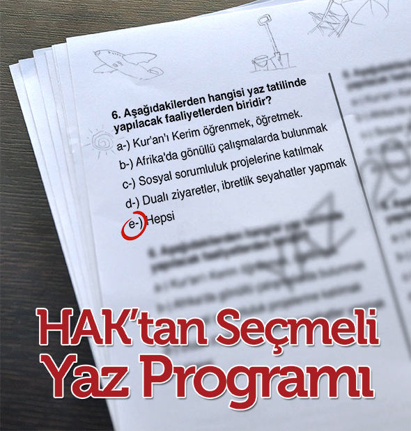 HAK`tan Seçmeli Yaz Programı