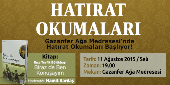 GENÇ Hatırat Okumaları Başladı