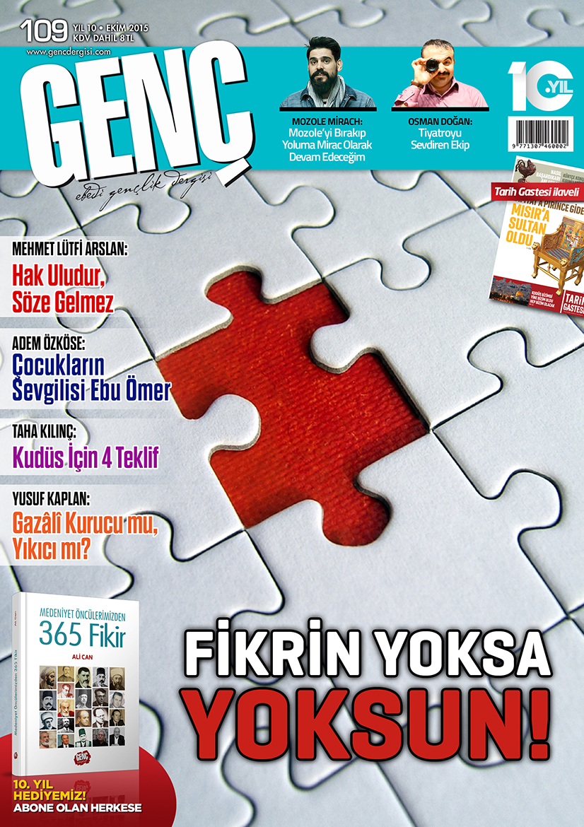 Genç Dergi 109. sayı kapağı — Ekim 2015