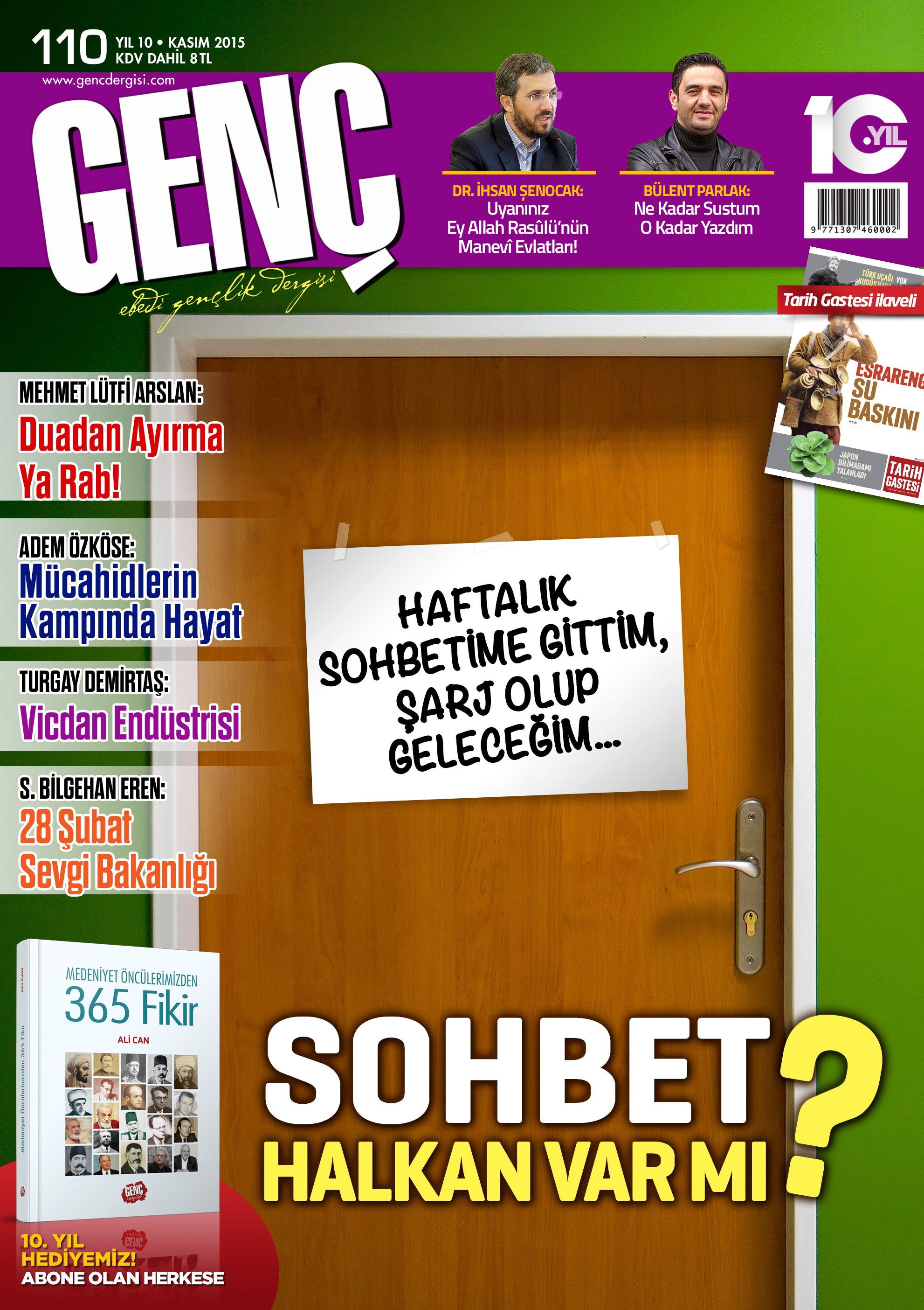 Genç Dergi 110. sayı kapağı — Kasım 2015