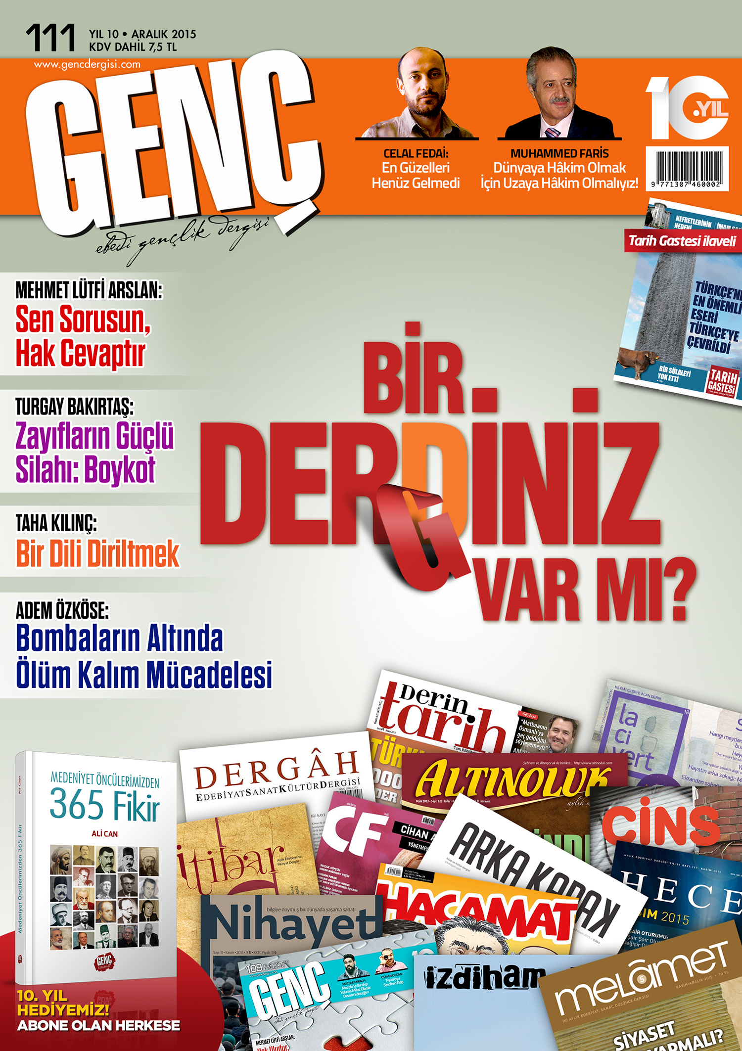 Genç Dergi 111. sayı kapağı — Aralık 2015