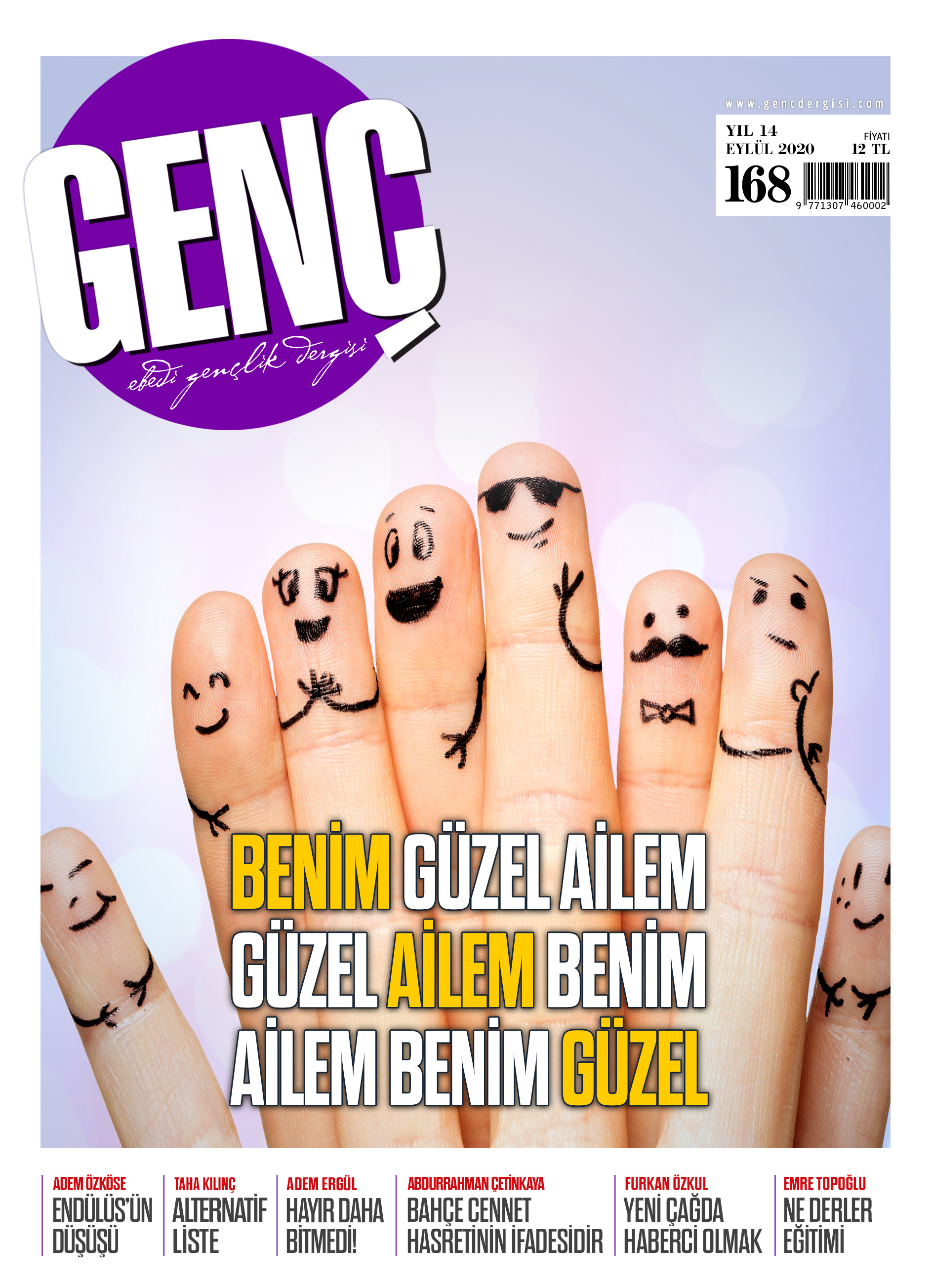 Genç Dergi 168. sayı kapağı — Eylül 2020