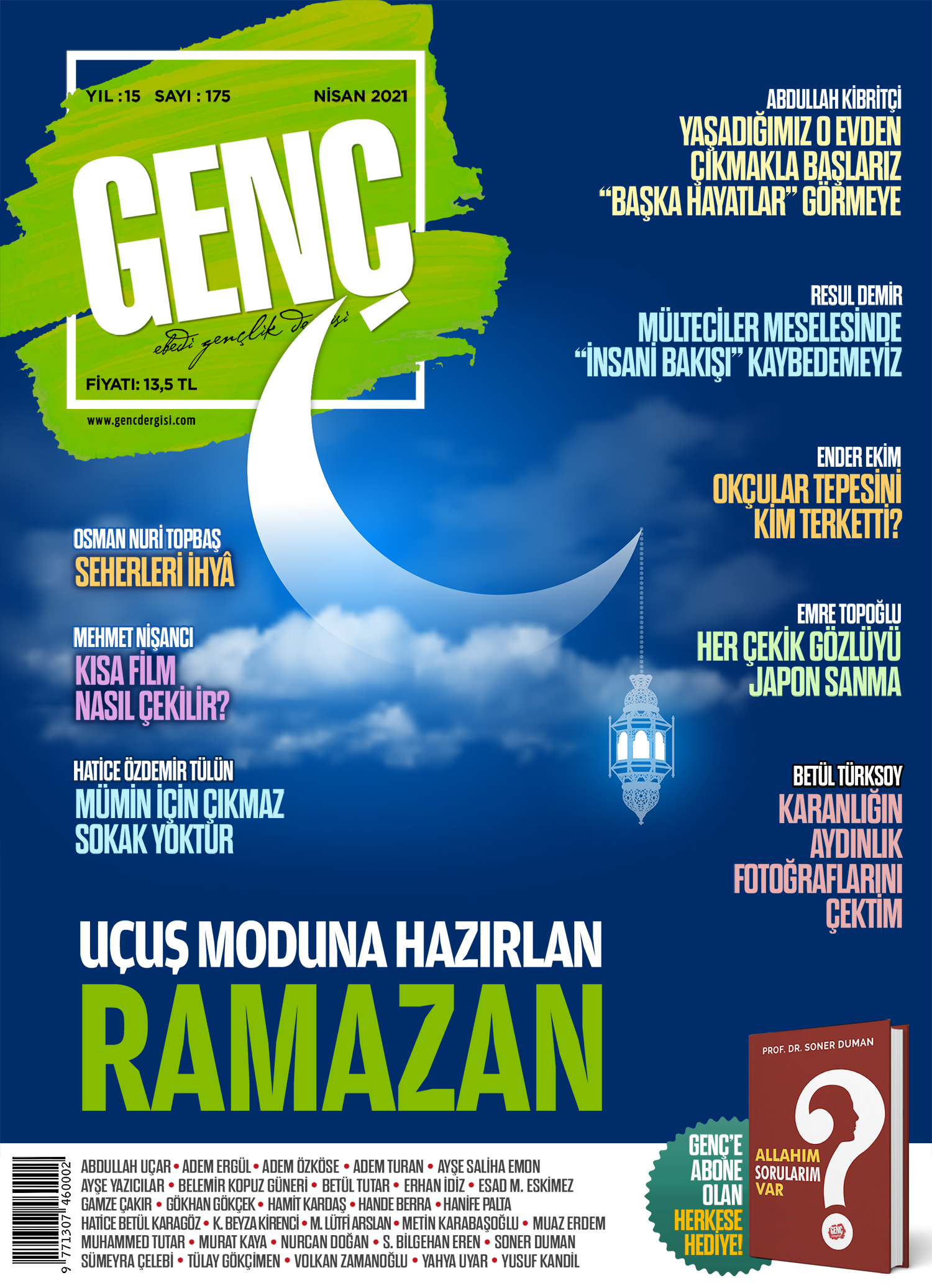Genç Dergi 175. sayı kapağı — Nisan 2021