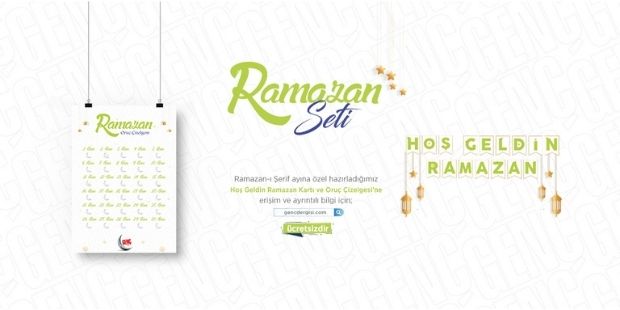Genç`ten Ramazan Özel Kartları ve Oruç Çizelgesi