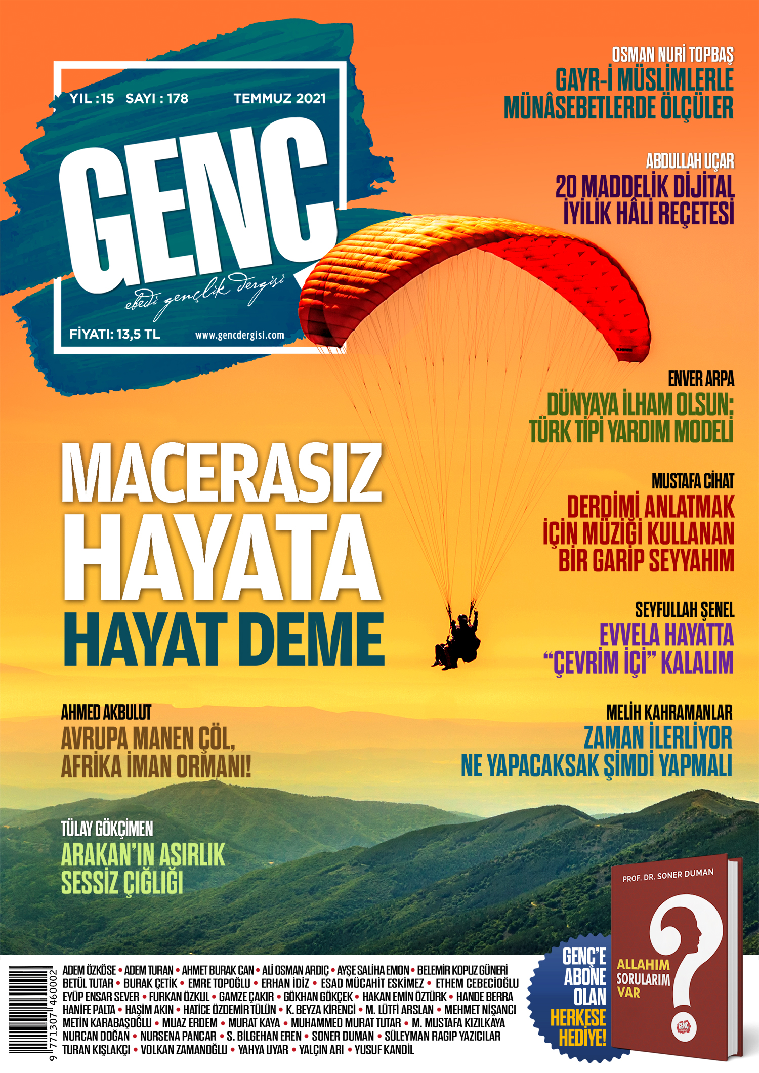 Genç Dergi 178. sayı kapağı — Temmuz 2021