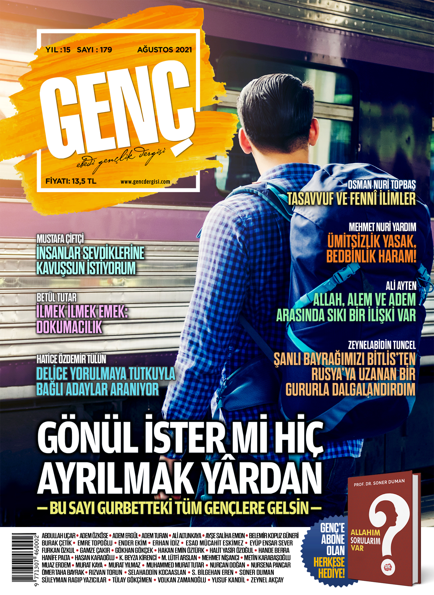 Genç Dergi 179. sayı kapağı — Ağustos 2021