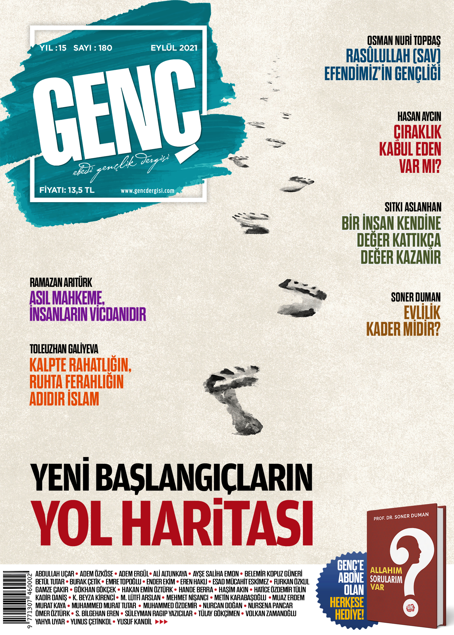 Genç Dergi 180. sayı kapağı — Eylül 2021