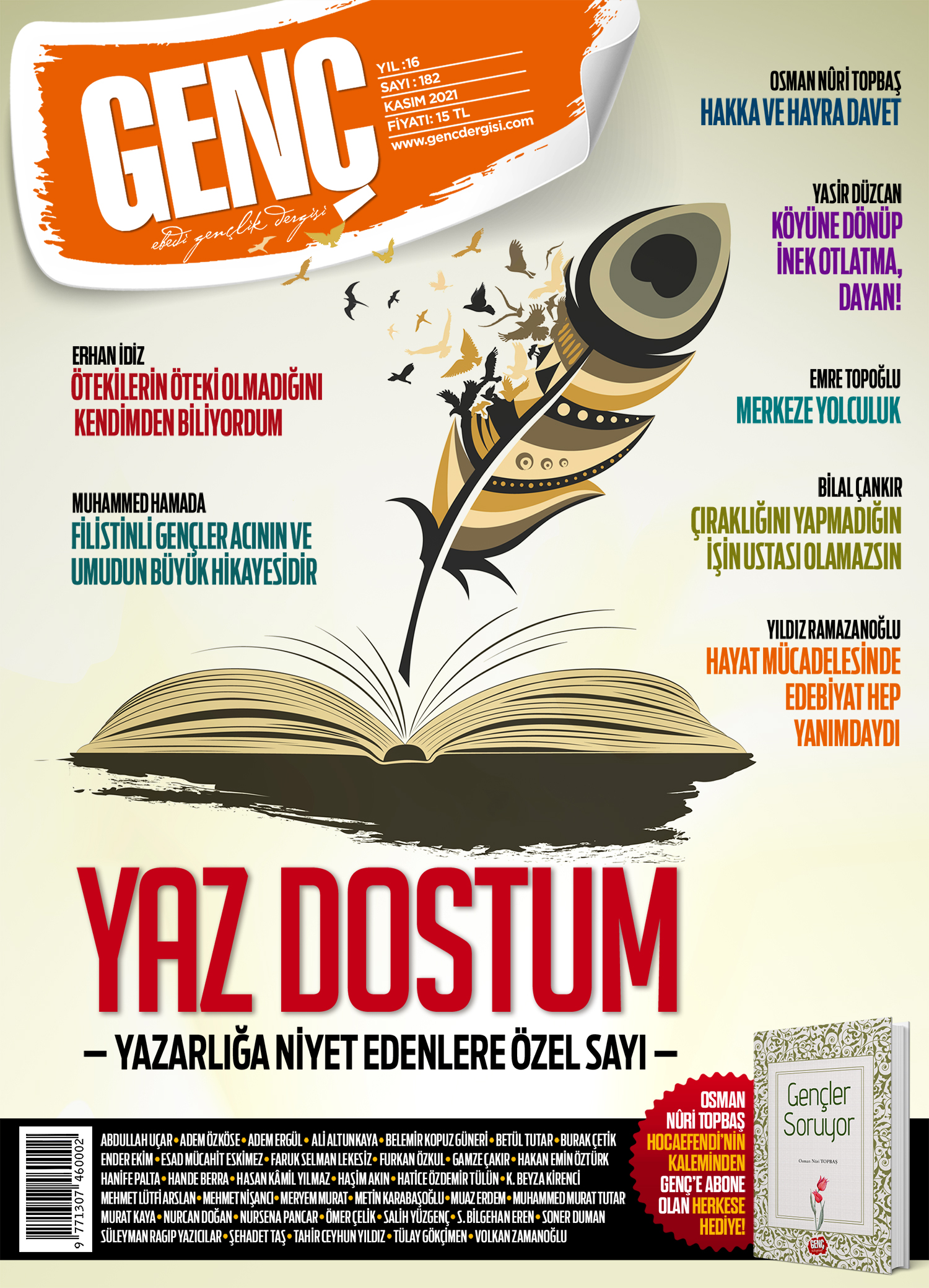 Genç Dergi 182. sayı kapağı — Kasım 2021