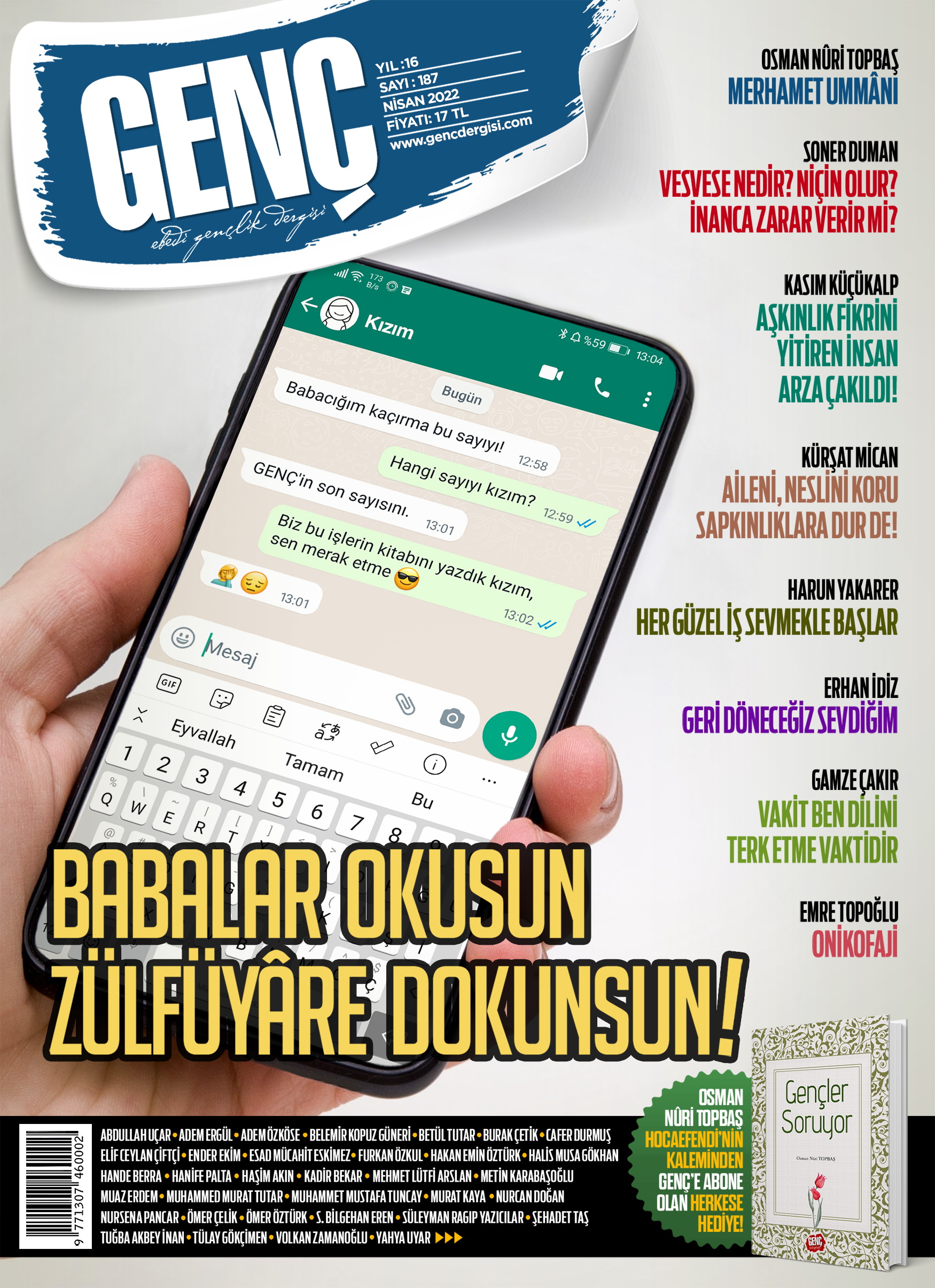 Genç Dergi 187. sayı kapağı — Nisan 2022