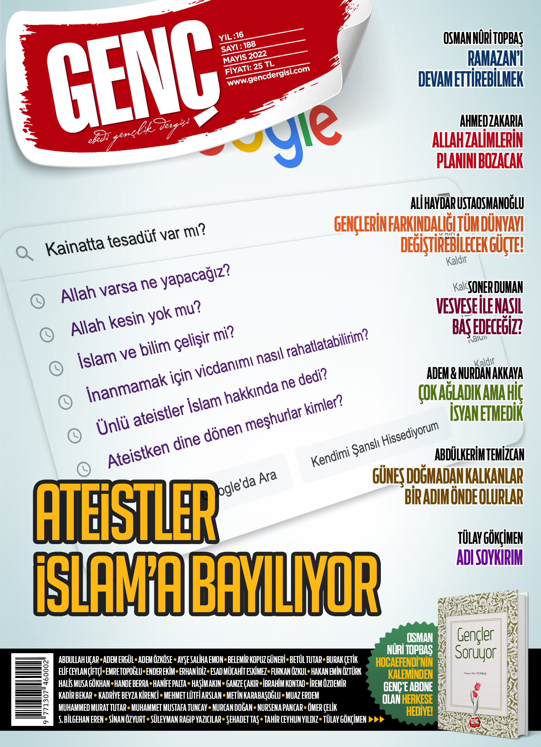 Genç Dergi 188. sayı kapağı — Mayıs 2022