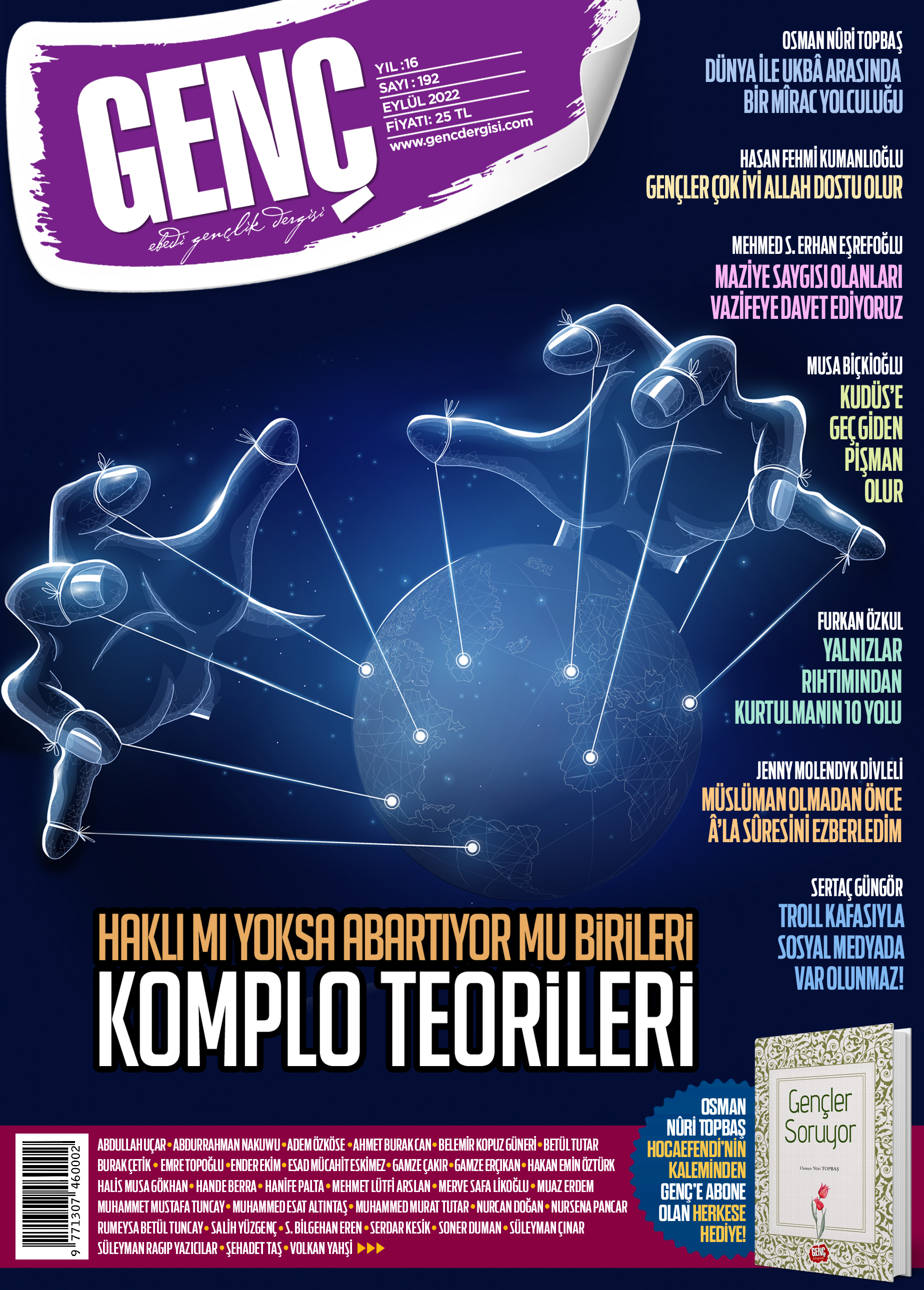 Genç Dergi 192. sayı kapağı — Eylül 2022